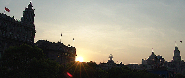 「夕照黃埔灘」 ~ 攝於外灘‧上海‧中國 ~ 2004.7.11 ~ SONY Cybershot DSC-F828 ~ F8.0 1/250